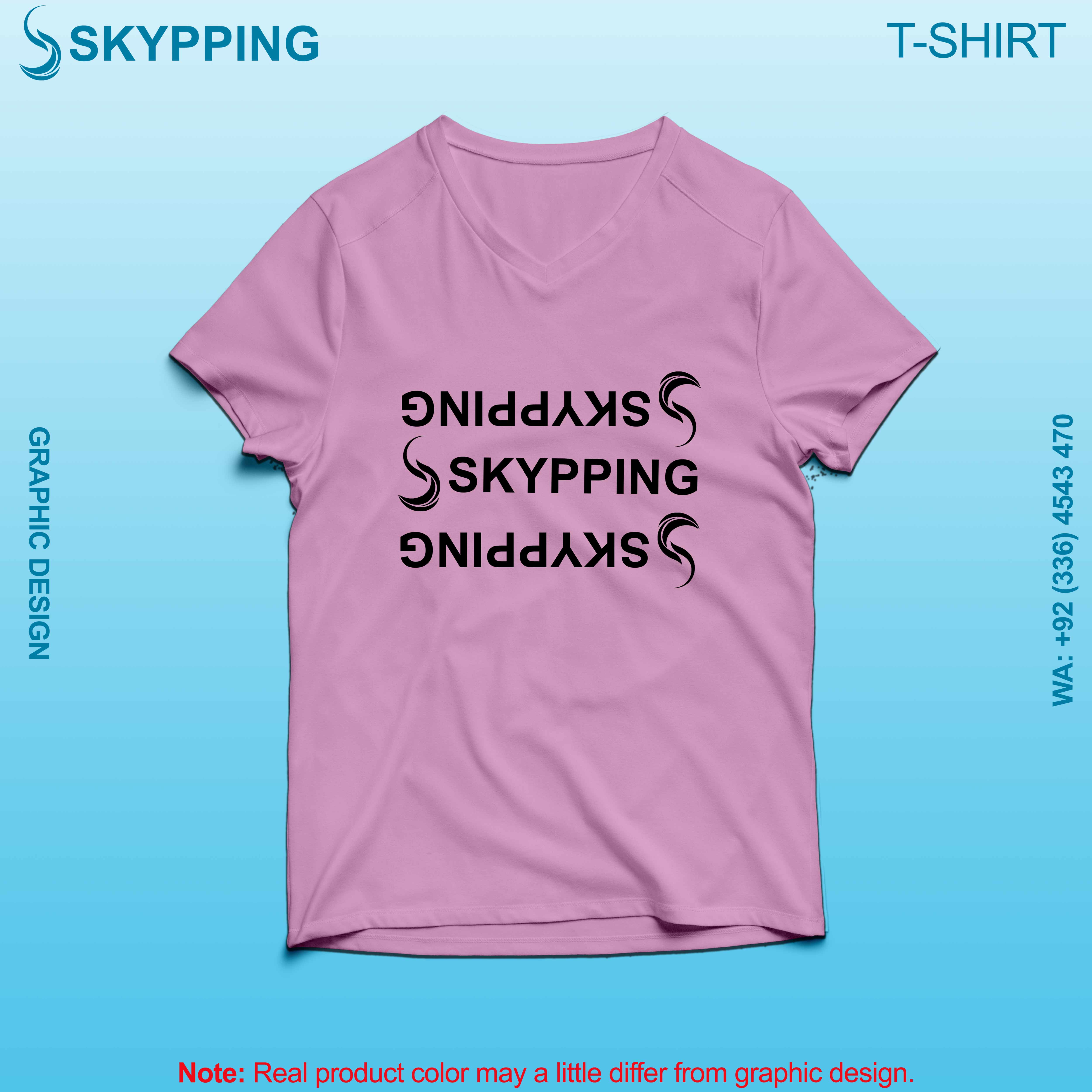 V-Neck Short set-in style sleeve long length t-shirt with shoulder panel for men